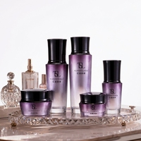 Ensemble de flacons cosmétiques et pots à crème en verre neufs, 120 ml, 100 ml, 40 ml, 50 g, 30 g, contenants d'emballage pour soins de la peau