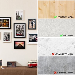 Crochets et clous en acier au carbone de style européen, accessoires de suspension pour cadres <span class=keywords><strong>photo</strong></span>, mesure métrique pour <span class=keywords><strong>montage</strong></span> mural <span class=keywords><strong>photo</strong></span>, quincaillerie - Product Image 5