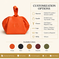 Sac de voyage promotionnel en cuir PU avec poignée, pochette de rangement en cuir imperméable personnalisée avec impression en relief