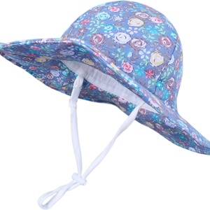 Adjustable Bucket Hat for Adults Travel Beach Ski Fishing Sun Protection with Bowknot Rose <b>Red</b> Casual Unisex - Product Image 2