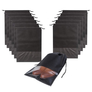 Bolsa de zapatos antipolvo personalizable impermeable desechable no tejida transparente organizador de almacenamiento de zapatil - Product Image 1
