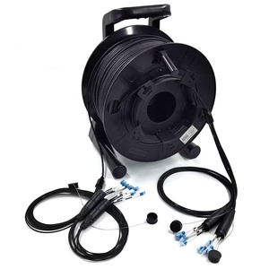 Cable de conexión de fibra óptica táctica de armadura de TPU de 12 24 fibras monomodo Mutilmode OM3 OM4 <span class=keywords><strong>OM5</strong></span> con tambor para iluminación de Audio y vídeo - Product Image 2
