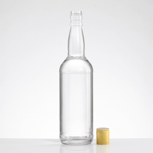 Botella de Vodka de 500ml/750ml con Tapas de Rosca, Botella Redonda Transparente Clásica para Whisky, Tequila, Ginebra y Licores para Destilerías - Product Image 3