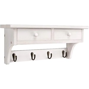 Cross-border wooden wall-mounted <b>clothes</b> rack, bedroom hooks, door hangers, wooden <b>clothes</b> <b>storage</b> rack - Product Image 5