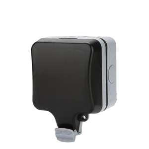 IP66 आउटडोर वाटरप्रूफ सिंगल ब्रिटिश स्विच सॉकेट बॉक्स के साथ प्रकाश 16a 250v बाथरूम दीवार के लिए - Product Image 4