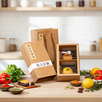 Vente en gros Boîte en papier kraft Mooncake 80-100g 2 pièces Jaune d'oeuf Pâtisserie Biscuits Pain Chips Tiroir Boîte d'emballage alimentaire
