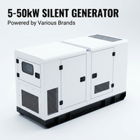 Elektrischer 5/15/25/35/50 kW kVA Generator Geräuscharmes Dieselaggregat Preis