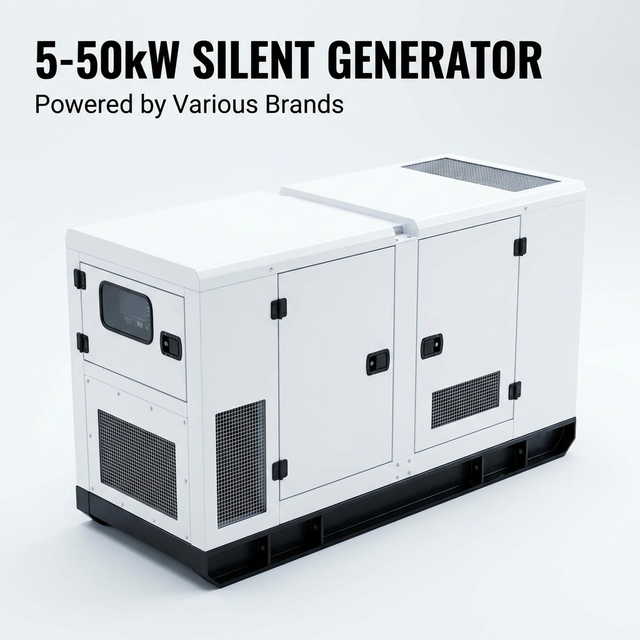 Electric 5/15/25/35/50 kw Kva Generator Silent Style Diesel Generator Set Price