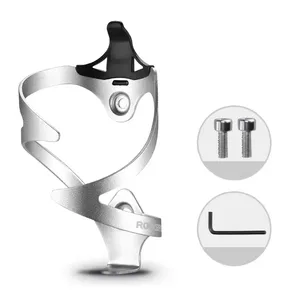 ROCKBROS ملحق دراجة ، حامل زجاجة خفيفة للدراجة ، قفص زجاجة مياه قابل للتعديل من سبائك الألومنيوم - Product Image 2