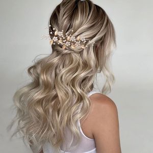 7 Pieces <strong>Wedding</strong> <strong>Hair</strong> <strong>Pins</strong> Gold Leaf Bride Pearl Hairpins <strong>Hair</strong> Accessories Flower <strong>Hair</strong> Accessories <strong>for</strong> Brides - Product Image 4