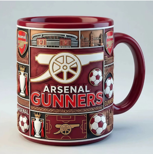 Tazza in Ceramica 3D con Rilievo dell'Arsenal, 11oz, Design con Trofeo dello Stadio, Regalo Ideale per i Tifosi dell'Arsenal - Product Image 2