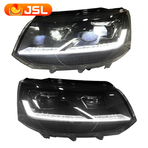 ชุดไฟหน้าสำหรับรถยนต์ <span class=keywords><strong>VW</strong></span> <span class=keywords><strong>Caravelle</strong></span> T5 แบบดัดแปลง ไฟ LED Daytime Running Light พร้อมสายลากจูง ไฟเลี้ยว - Product Image 1
