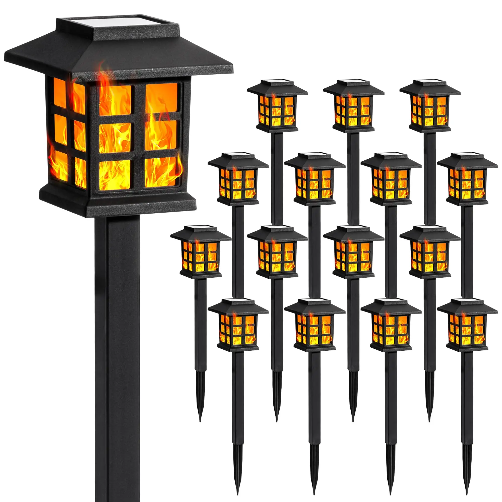 Luces LED solares para exteriores de 220V, luces Led para jardín, lámpara Solar para jardín, postes de iluminación Solar para casa y jardín al aire libre