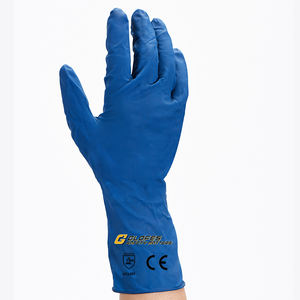 Guantes Médicos Desechables <span class=keywords><strong>de</strong></span> Látex Grueso, Sin Polvo, Color Azul, <span class=keywords><strong>Precio</strong></span> <span class=keywords><strong>de</strong></span> Fábrica, Texturizados, Anti-Corte, Anti-Estáticos, <span class=keywords><strong>de</strong></span> Seguridad - Product Image 4
