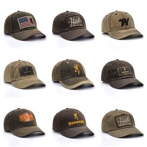 Casquette de baseball décontractée d'extérieur minimaliste et à la mode <span class=keywords><strong>en</strong></span> tissu ciré rétro personnalisée - Product Image 3