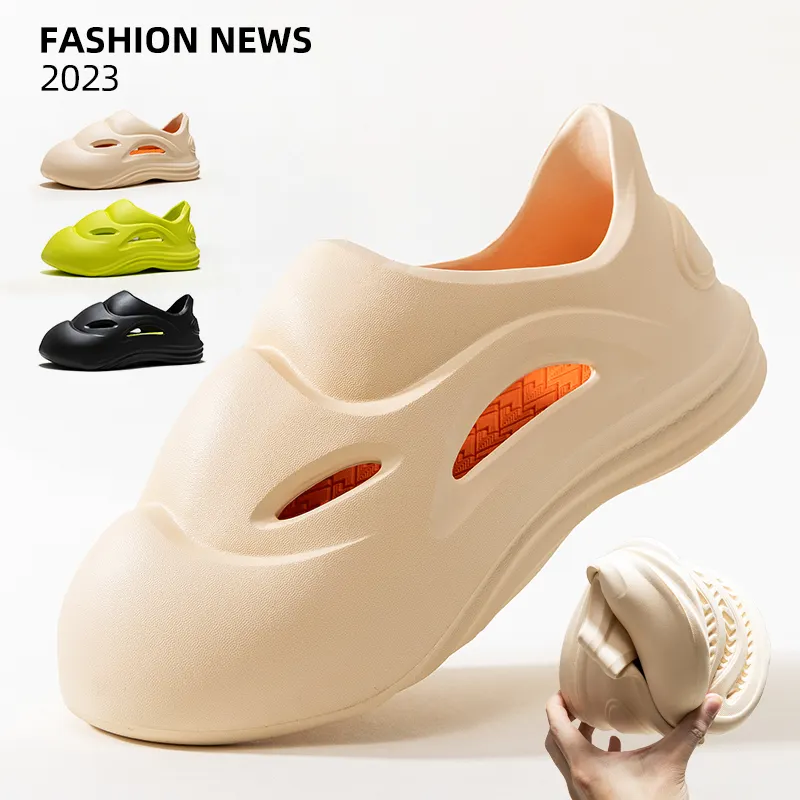 Novo Estilo Personalizado Ao Ar Livre Casual Grosso EVA Chinelos Calçados Sapatos Slides Praia Yeez Designer chinelos para Homens Mulheres