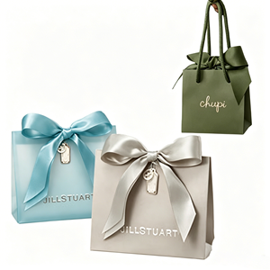 Hotsale Eco-friendly Sturdy Matte Grey Special Thanks Gift <b>Box</b> Elegant Satin Bow Premium Gift Packaging For Holiday gift - Product Image 2