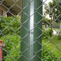 Malla de Alambre Recubierta de Vinilo Verde y Negra de 6 Pies de Altura, Anticorrosiva, para Cercas de Animales