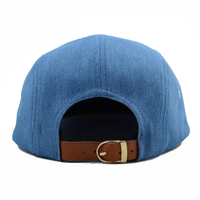 Fabrication de Patch en cuir personnalisé pour hommes, chapeau de camping à 5 panneaux, casquette de camping, sangle en cuir