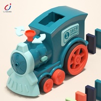 Jeu de train à dominos automatique intelligent pour enfants Chengji Games 2026, jouet cadeau pour enfants, train à dominos automatique avec son