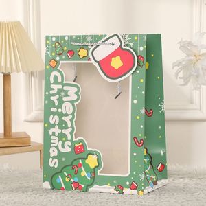Bolsas de Regalo de Papel para Navidad con Ventana Transparente, Personalizadas, Creativas, para Niños, con Dulces Sorpresa - Product Image 2