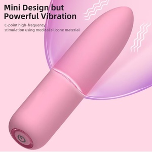 Giocattolo del sesso adulto 10 vibrazione di frequenza Mini vibratore del Silicone, masturbatore femminile, forte bastone di massaggio orgasmico di terremoto - Product Image 3