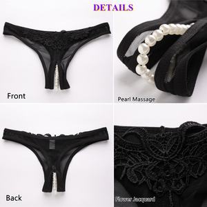 Сексуальное Сетчатое нижнее белье с цветочным жаккардом и жемчугом - Product Image 6