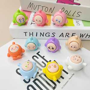 ตุ๊กตาไข่วาฟเฟิลเรซิ่นการ์ตูน วัสดุงานฝีมือ DIY สำหรับทำเครื่องประดับ รูปแบบนามธรรมน่ารัก ของสะสมงานศิลปะ ของเล่น - Product Image 4