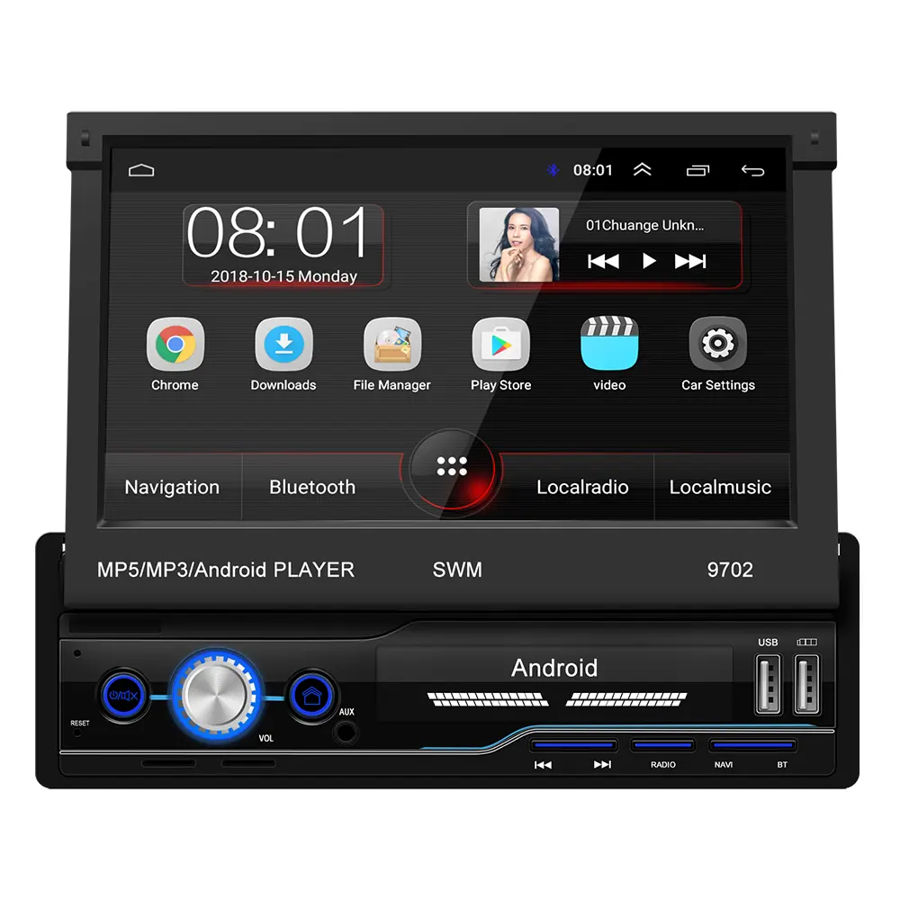 Çift BT Stereo Android auto Car radyo 10.26 inç kablosuz Carplay araba DVD ses sistemi MP5 çalar oyna