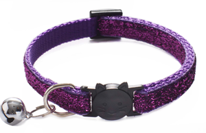 بلينغ الفاخرة الرخيصة النايلون لينة الانفصال سلامة مشبك مع جرس القط هريرة طوق قلادة - Product Image 5