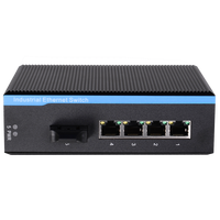 Commutateur réseau Ethernet industriel Gigabit 4 + 1 5 ports 9V 12V 24V 48V Mini rail DIN extérieur 10 100 1000M