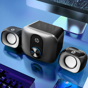 مكبر صوت سلكي HP DHS-2111S بالجملة مع إضاءة LED ومضخم صوت USB، نظام صوت سلكي <span class=keywords><strong>2.1</strong></span> للكمبيوتر والكمبيوتر المحمول - Product Image 3