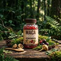 Gummies véganes OEM à la maca, formule Root Plus, extrait d'Aguaje et de Tribulus, pour adultes, soin quotidien pour l'abondance des fessiers, à base de plantes, approvisionnement direct usine