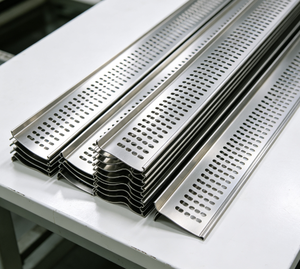 <span class=keywords><strong>Bande</strong></span> de protection de gouttière en acier inoxydable sur mesure pour le nettoyage des toitures, drainages, matériaux de construction métalliques modernes, appartement, villa, extérieur - Product Image 2