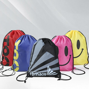 Paquet explosif poche Alphabet <span class=keywords><strong>Smiley</strong></span> sac à cordon bord de mer vacances sac de rangement 420D Oxford tissu sac de plage - Product Image 2
