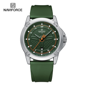 Original Designer NAVIFORCE 8031 Quartz <strong>Watch</strong> 45 mm <strong>Watch</strong> Round <strong>Body</strong> Mens Silicone Unique <strong>Watch</strong> for Men - Product Image 5