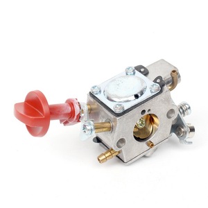 Carburateur pour tondeuse à gazon Husqvarna 525RS 543RS 543RBS, pièce de rechange pour tondeuse rotative à essence, argenté avec bouton rouge - Product Image 1