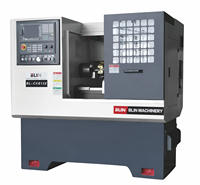 Mini Torno Slant Lit CNC Tour Machine 50mm Guidage Largeur Horizontale Précision Heavy Duty Horizontal Broche Moteur Vertical