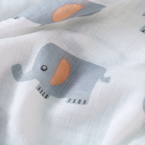 Manta Envolvente <span class=keywords><strong>de</strong></span> Algodón Puro <span class=keywords><strong>de</strong></span> Doble Capa con Dibujos Animados para Recién Nacidos, Popular en Instagram, para Todas las Estaciones - Product Image 3