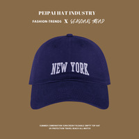 Gorra de Béisbol Clásica con Bordado de "NEW YORK", Gorra Deportiva Versátil para Exteriores con Hebilla Ajustable para Hombres y Mujeres