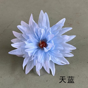 Fleur de chrysanthème artificielle de 14 cm de diamètre, style aiguilles de pin superposées, pour accessoires de photographie de mariage et décoration intérieure - Product Image 4