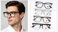 Monturas de Gafas Ligeras y Flexibles de TR con Diseño Personalizado, Gafas Ópticas de Moda para Uso Diario Informal y Venta al por Menor