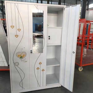 <span class=keywords><strong>Armadio</strong></span> 3 porte Design moderno in metallo acciaio camera da letto <span class=keywords><strong>armadio</strong></span> con <span class=keywords><strong>specchio</strong></span> soggiorno <span class=keywords><strong>armadio</strong></span> con <span class=keywords><strong>armadio</strong></span> cassetto mobili per la casa - Product Image 2