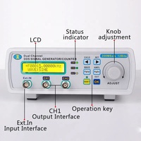 MHS-5200A Dual Channel Full CNC Arbitrary Wave Function Signal Generator DDS Signal Source Frequency Meter