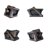 Tiendas de Campaña para Techo de Auto, Tienda de Campaña de Aluminio para Techo con Ventanas Panorámicas, Tienda de Campaña Impermeable de Apertura Rápida para 4 Personas, para SUV Todoterreno
