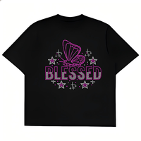 Dernier design élégant de transferts thermocollants en strass de haute qualité pour T-shirts, vente en gros