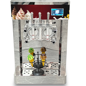 Máquina de helado suave de 3 sabores para pequeñas panaderías, máquina comercial de yogur helado, máquina automática de helados - Product Image 1