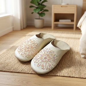 Sandalias de Interior con Punta Puntiaguda y Bordado Floral para <span class=keywords><strong>Mujer</strong></span>, Primavera, Todas las Temporadas, Parte Superior Sintética, Entresuela <span class=keywords><strong>EVA</strong></span> Suave y Acolchada - Product Image 4