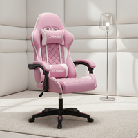 Chaise de jeu pour joueurs de jeux vidéo, en cuir PU, réglable en hauteur, pivotante à 360 degrés, avec repose-pieds, fabriquée directement par le fabricant