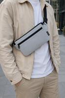 Sac banane personnalisé en toile avec logo sur mesure, vente en gros, fabricant OEM, pour le voyage